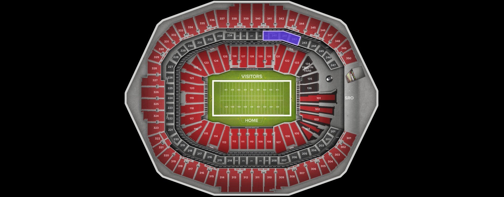 Seat view from Mezzanine Sideline