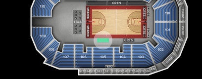 Seat view from Courtside