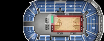 Seat view from Courtside