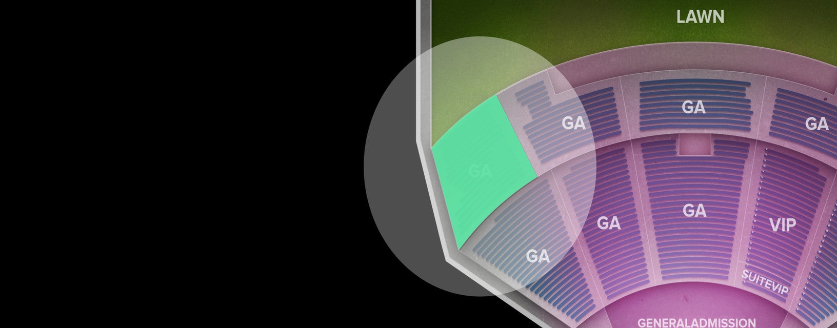 Seat view from General Admission
