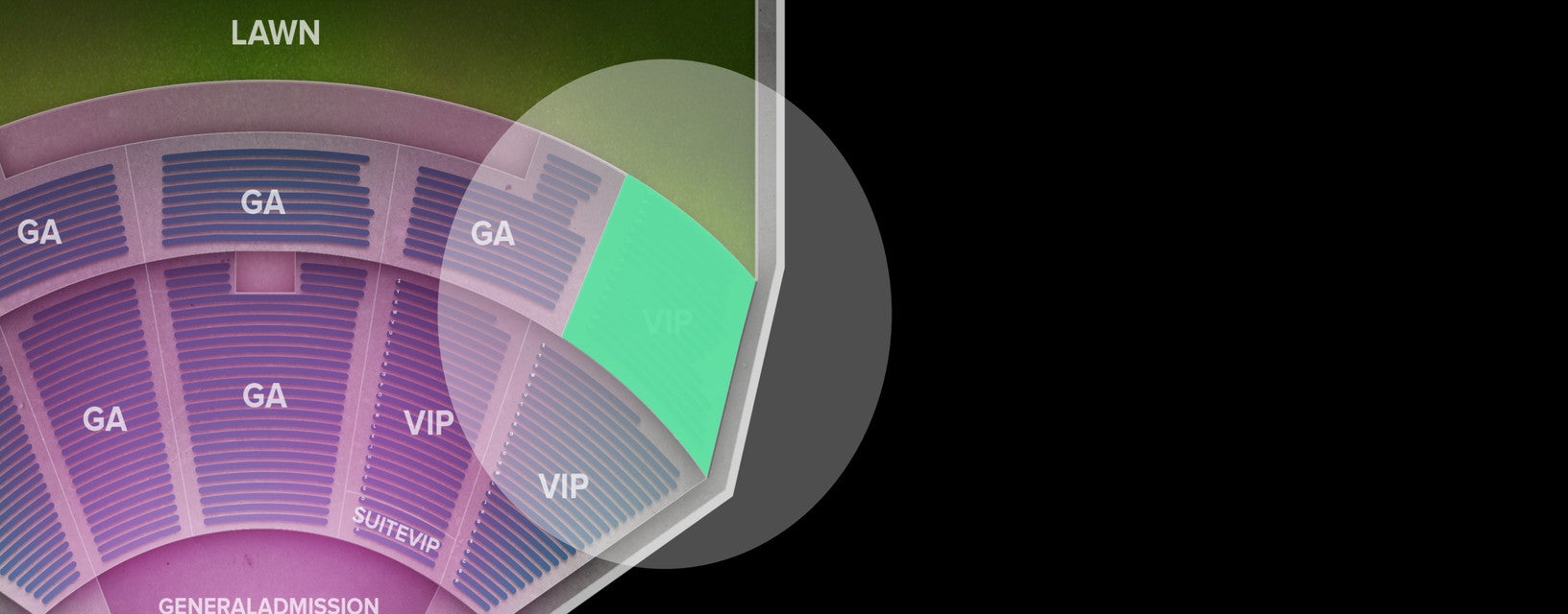 Seat view from VIP