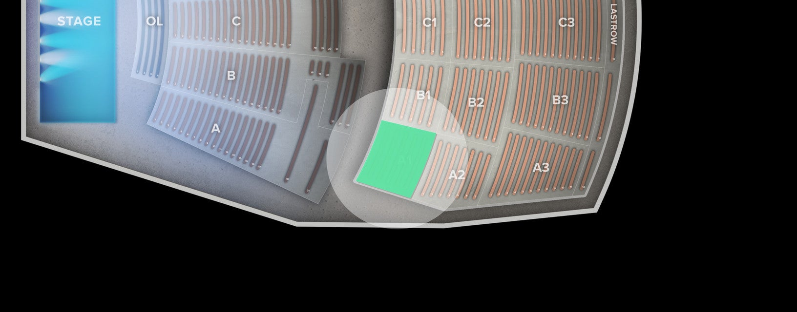 Seat view from Section
