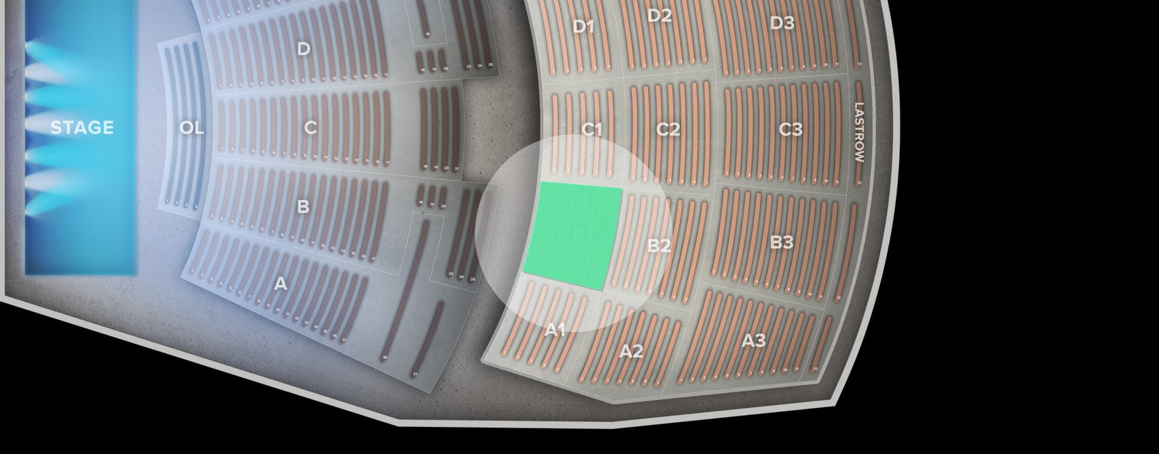 Seat view from Section