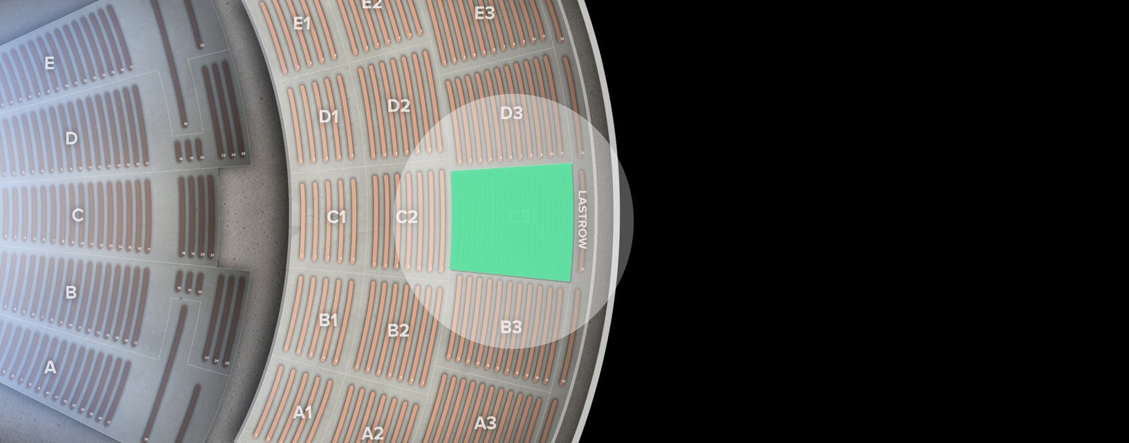 Seat view from Section