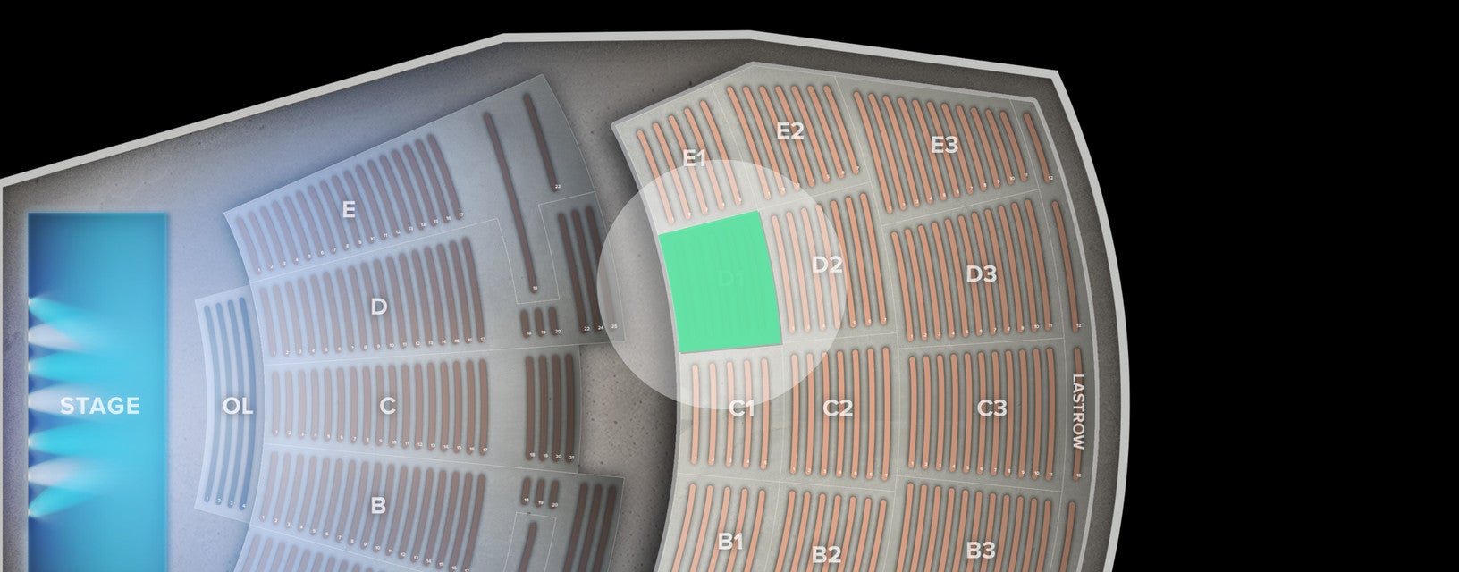 Seat view from Section