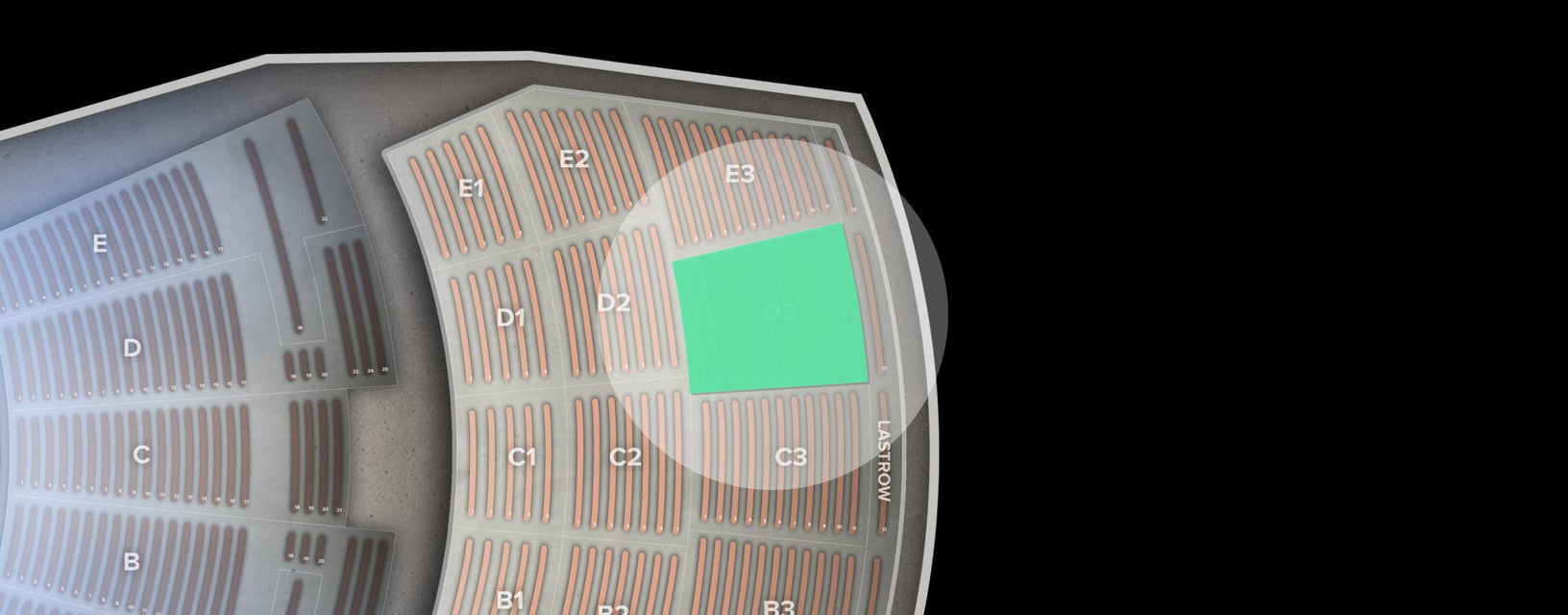 Seat view from Section