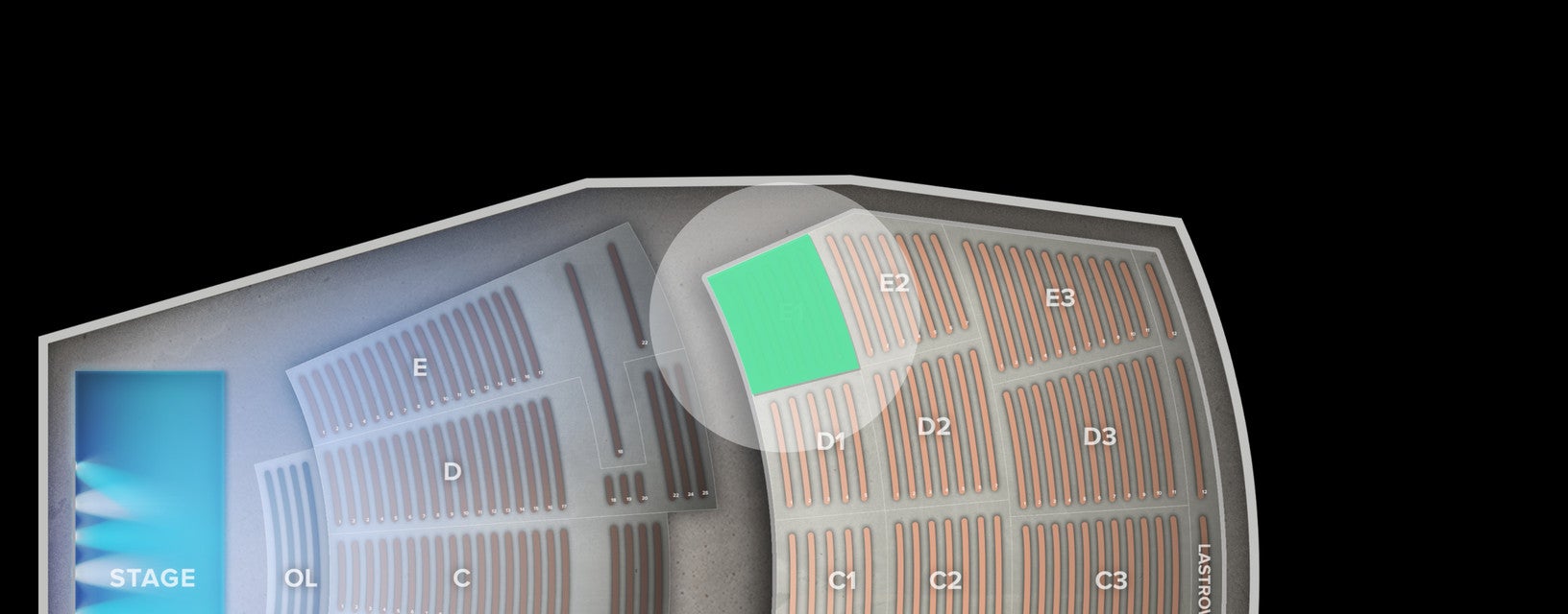 Seat view from Section