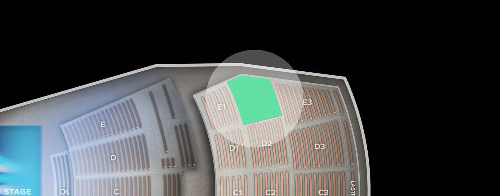 Seat view from Section