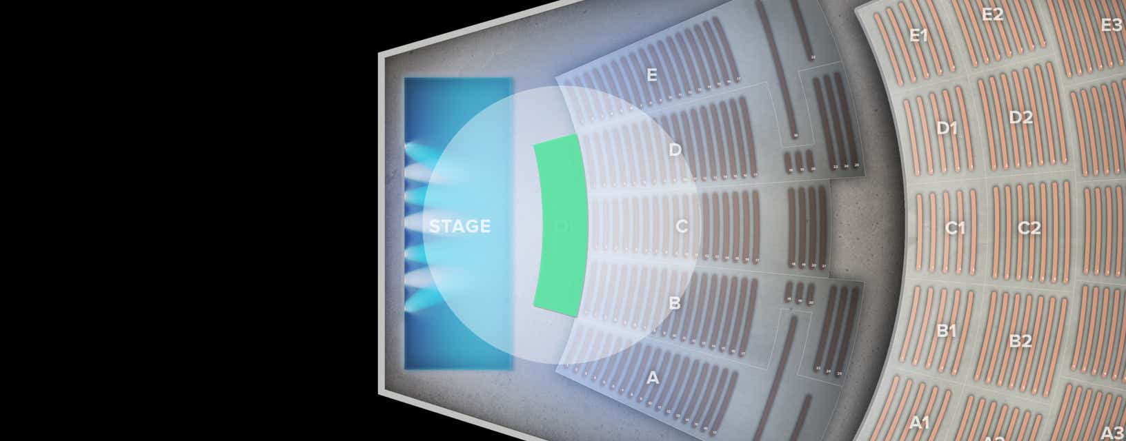 Seat view from Orchestra Pit