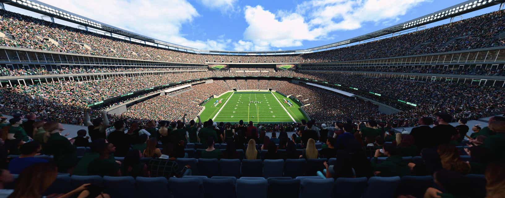 Seat view from Mezzanine Endzone