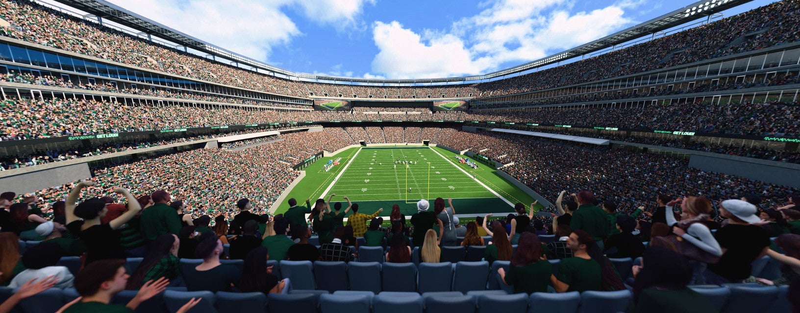 Seat view from Mezzanine Endzone