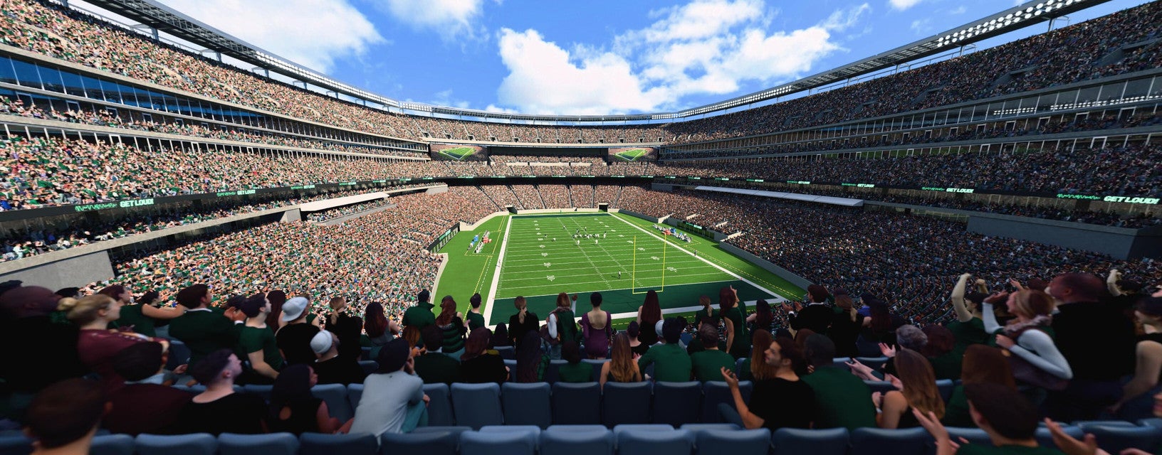Seat view from Mezzanine Endzone