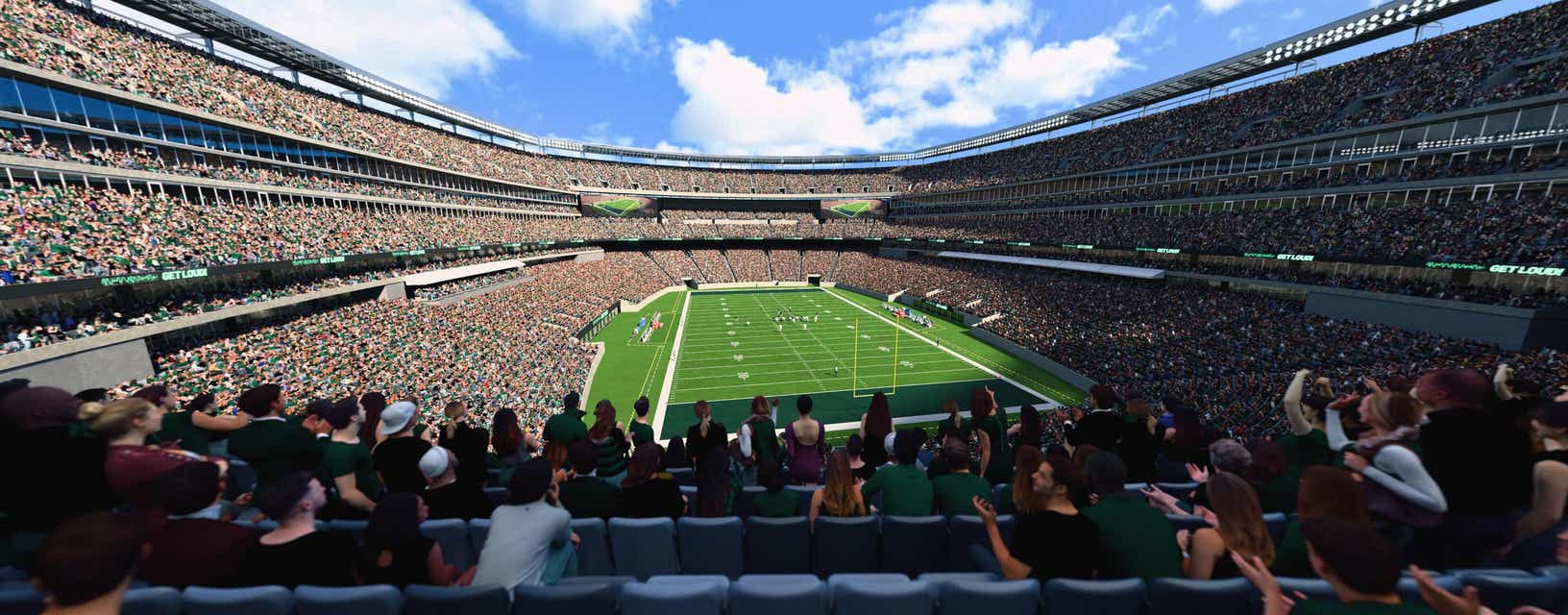 Seat view from Mezzanine Endzone