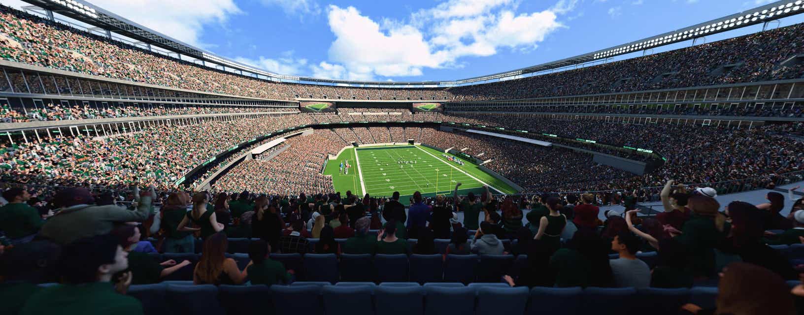 Seat view from Mezzanine Endzone