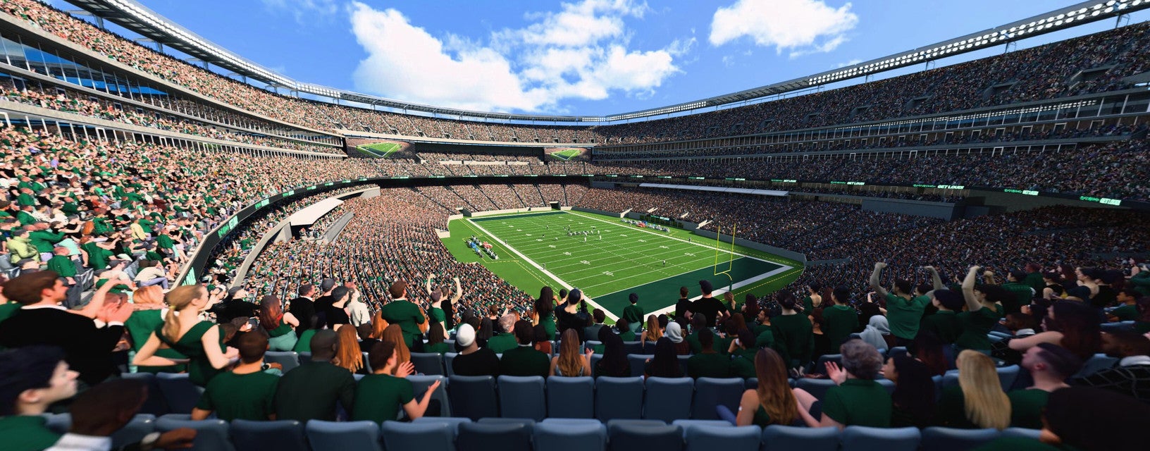 Seat view from Mezzanine Endzone