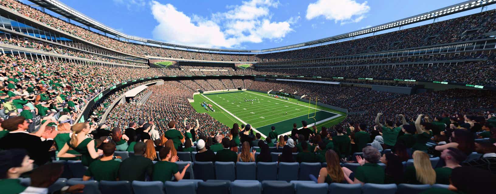 Seat view from Mezzanine Endzone
