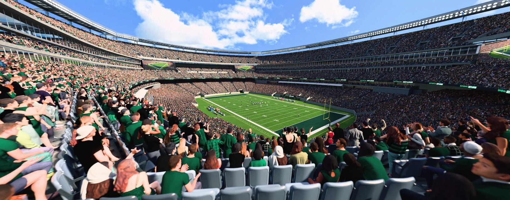Seat view from Mezzanine Endzone