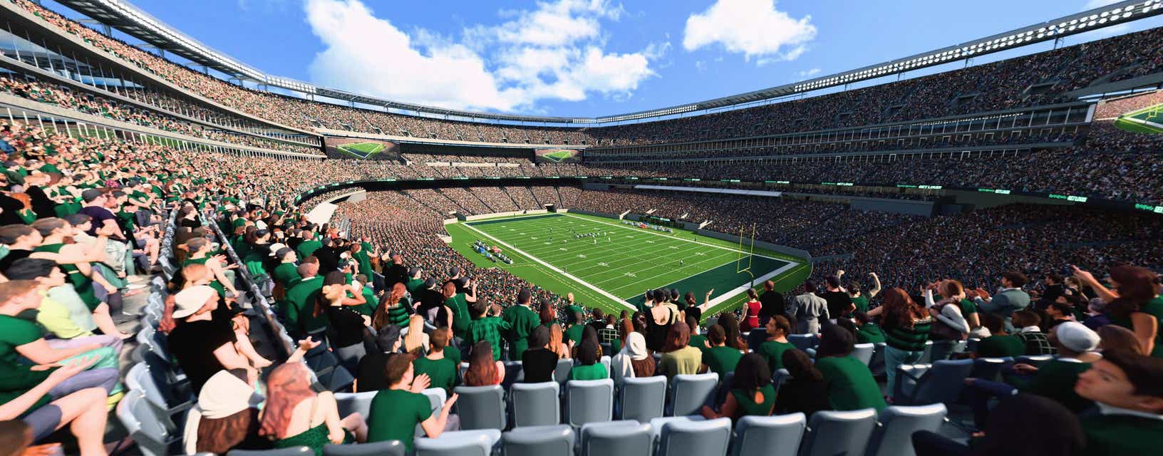 Seat view from Mezzanine Endzone