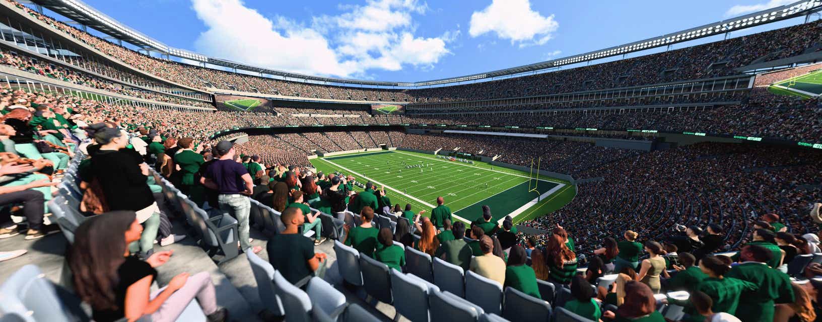 Seat view from Mezzanine Endzone