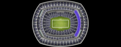 Seat view from Mezzanine Endzone A