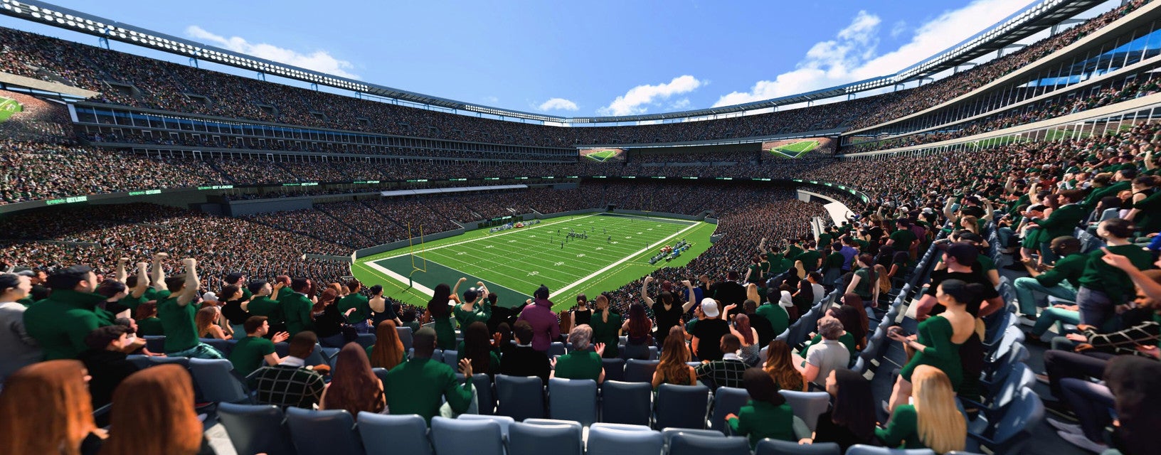 Seat view from Mezzanine Endzone
