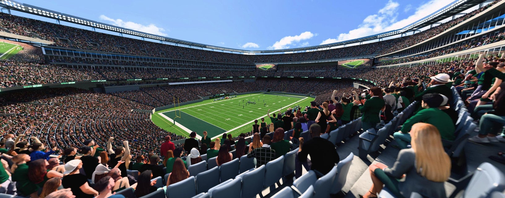 Seat view from Mezzanine Endzone