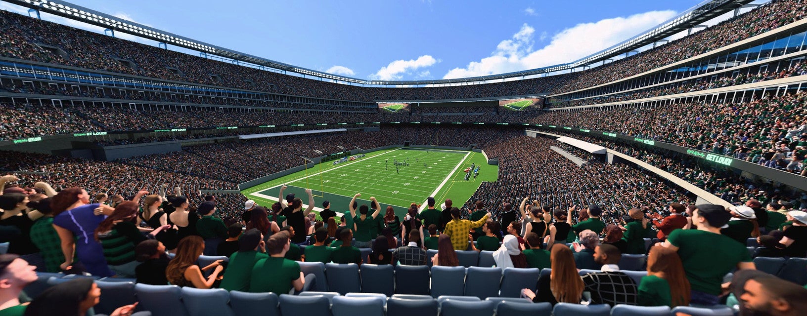 Seat view from Mezzanine Endzone