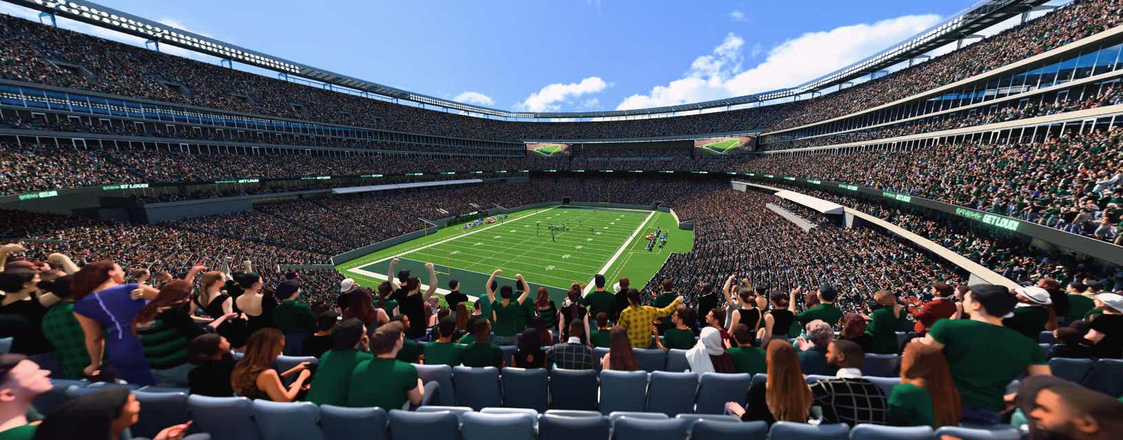 Seat view from Mezzanine Endzone