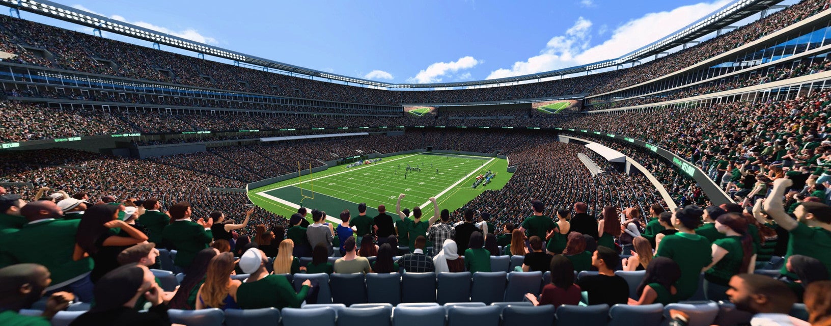 Seat view from Mezzanine Endzone