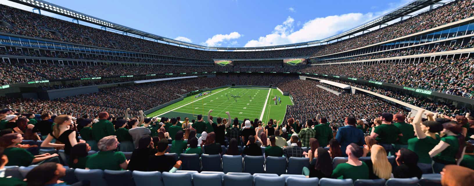 Seat view from Mezzanine Endzone