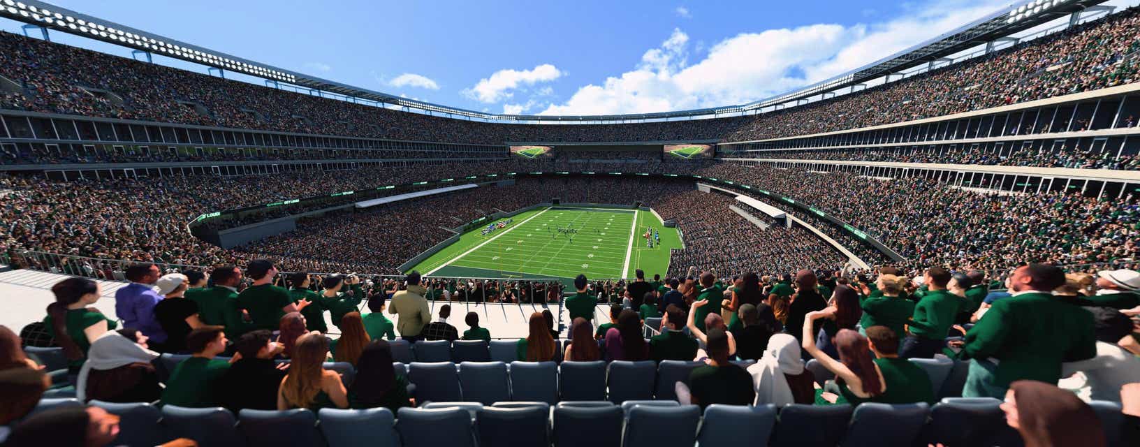 Seat view from Mezzanine Endzone