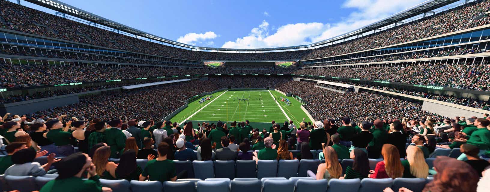 Seat view from Mezzanine Endzone