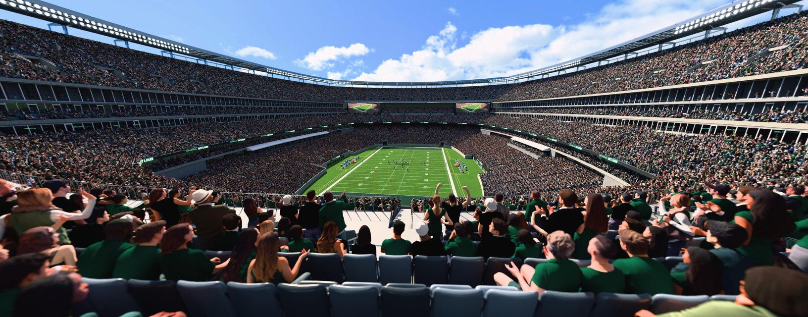 Seat view from Mezzanine Endzone