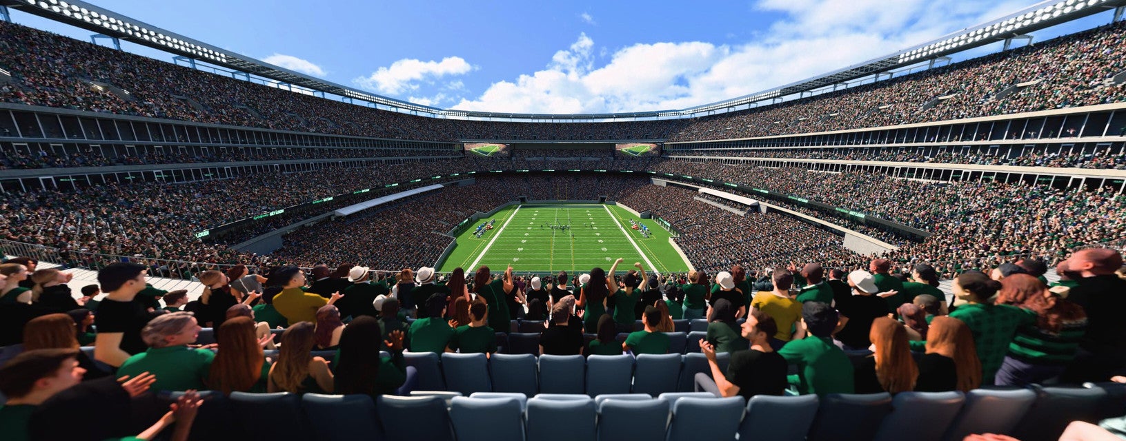 Seat view from Mezzanine Endzone