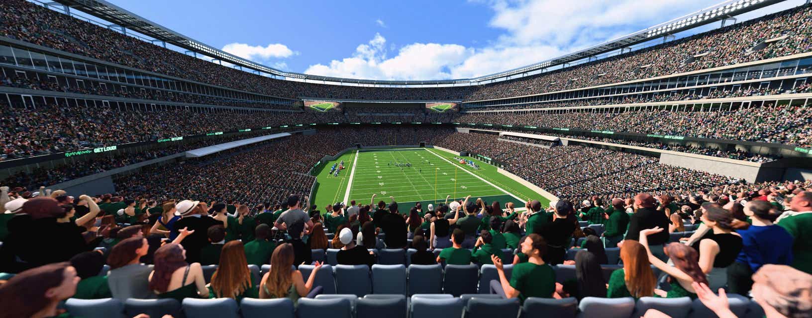 Seat view from Mezzanine Endzone