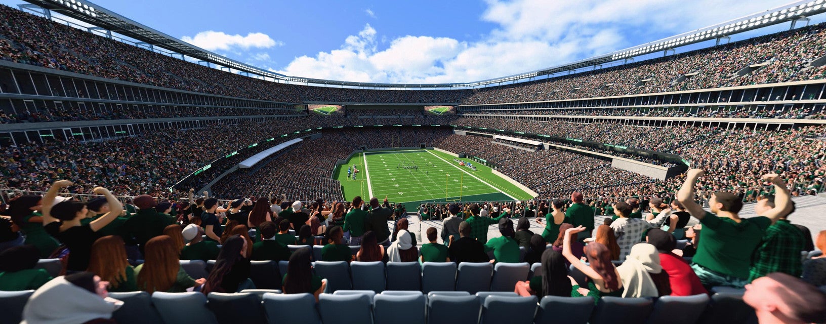 Seat view from Mezzanine Endzone