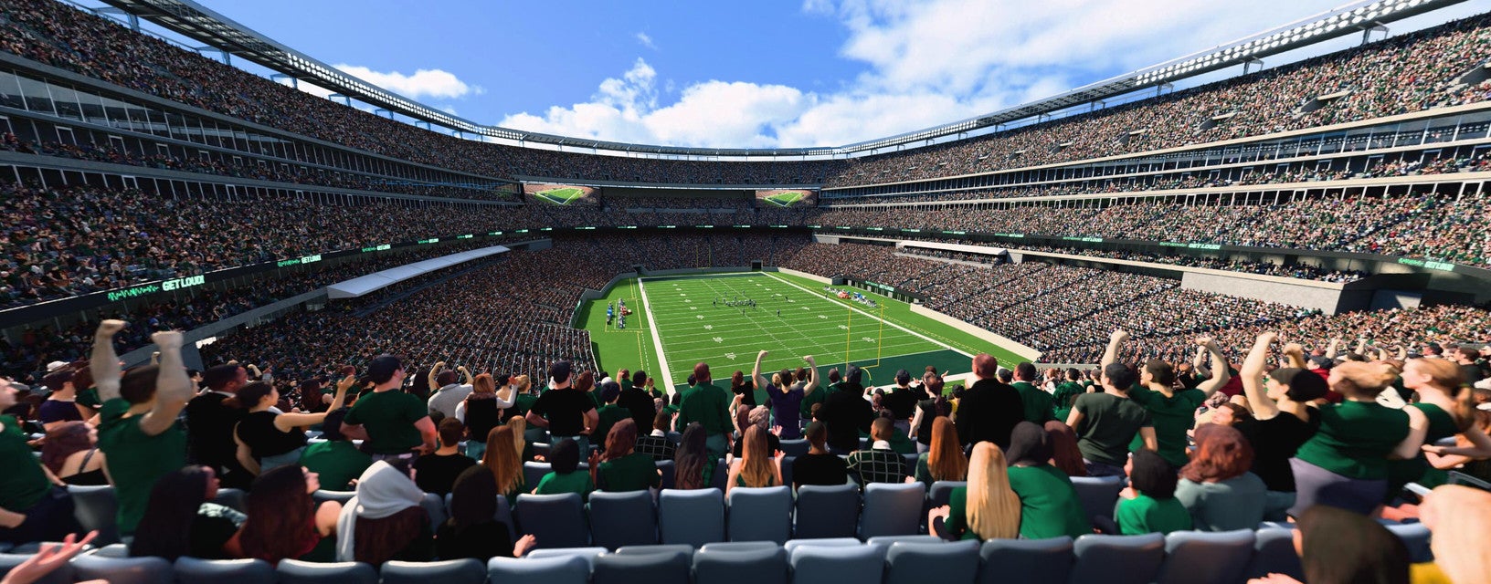 Seat view from Mezzanine Endzone