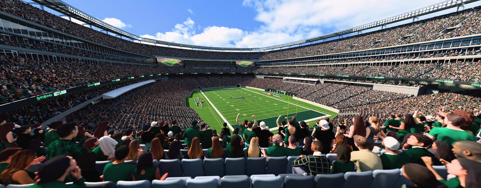 Seat view from Mezzanine Endzone