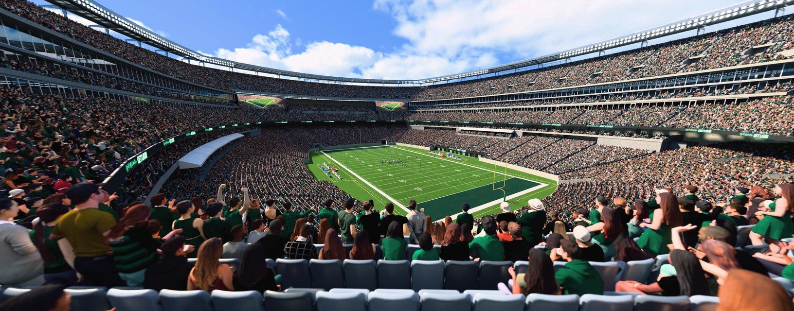 Seat view from Mezzanine Endzone