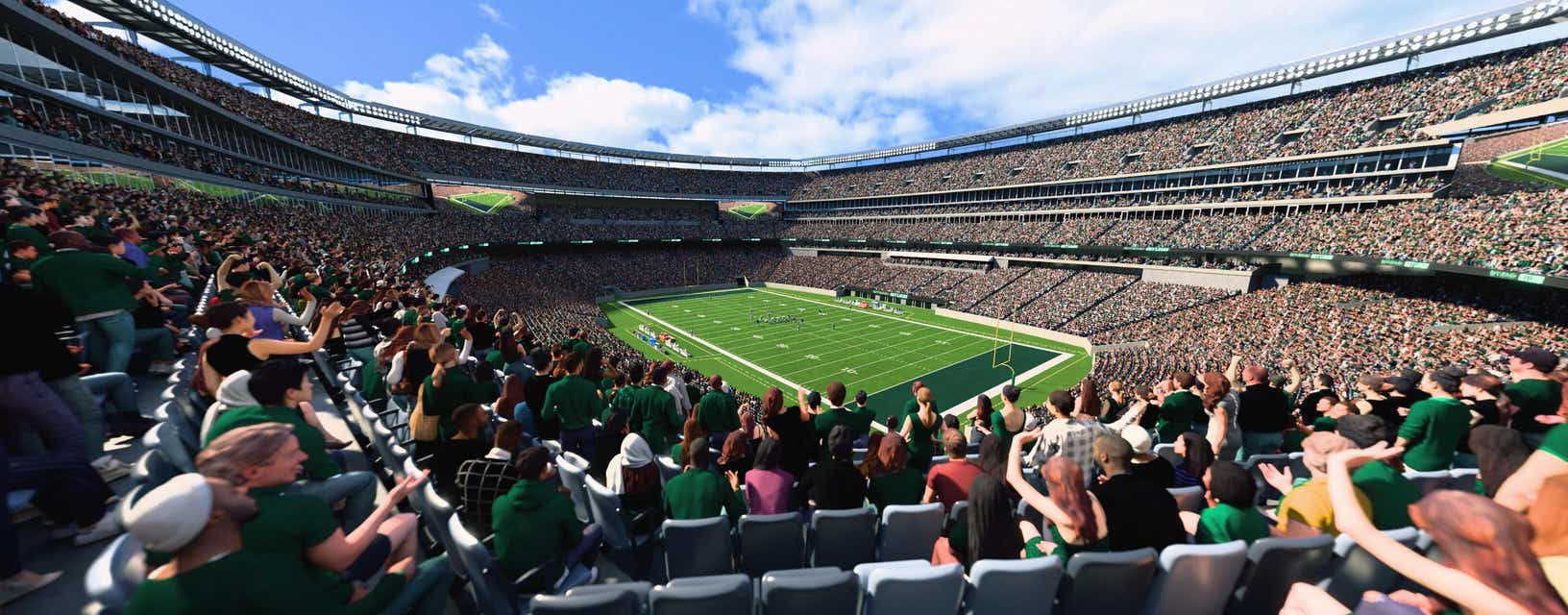 Seat view from Mezzanine Endzone