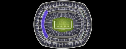 Seat view from Mezzanine Endzone A