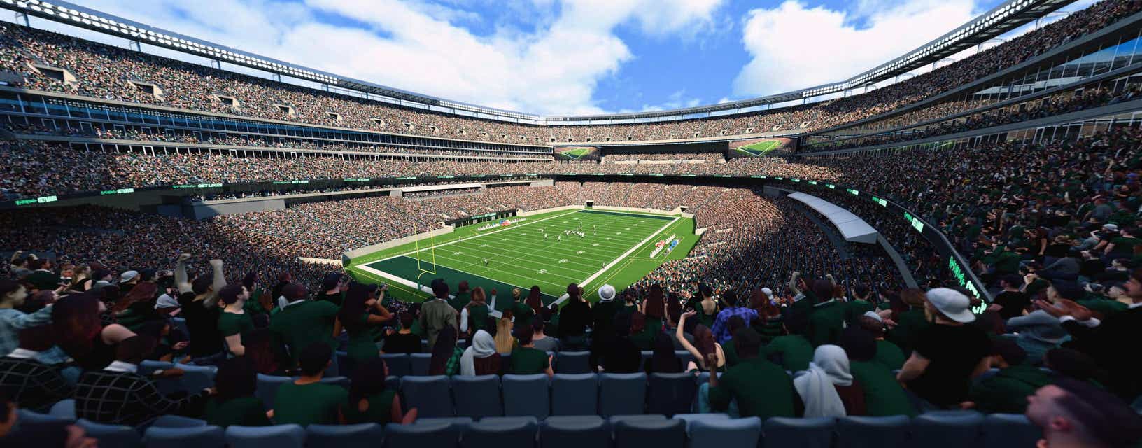 Seat view from Mezzanine Endzone