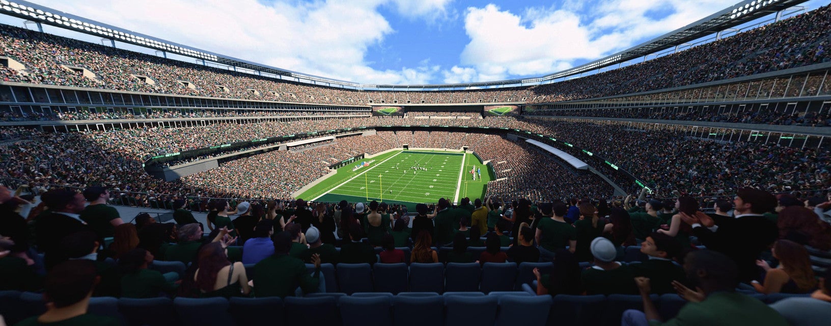 Seat view from Mezzanine Endzone