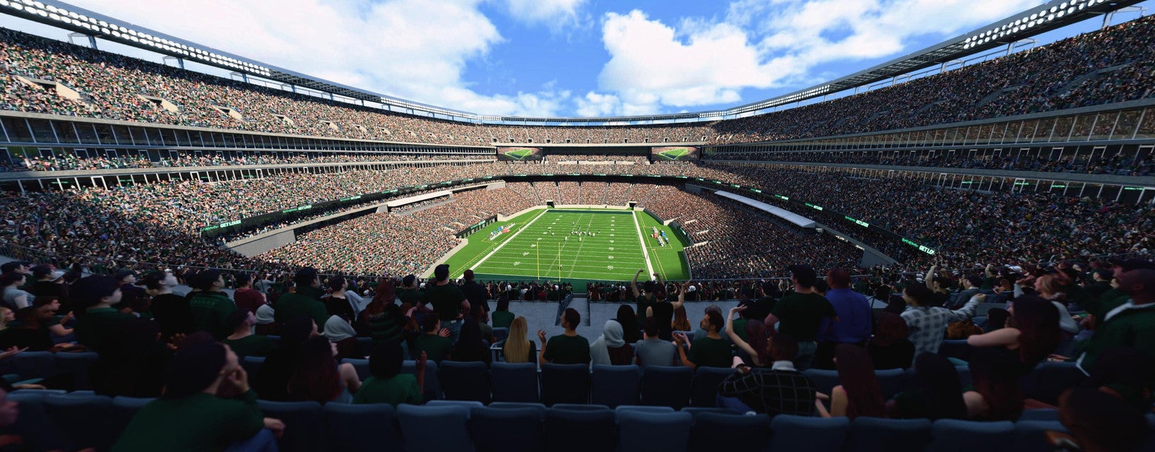 Seat view from Mezzanine Endzone