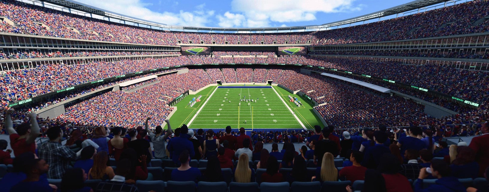 Seat view from Mezzanine Endzone