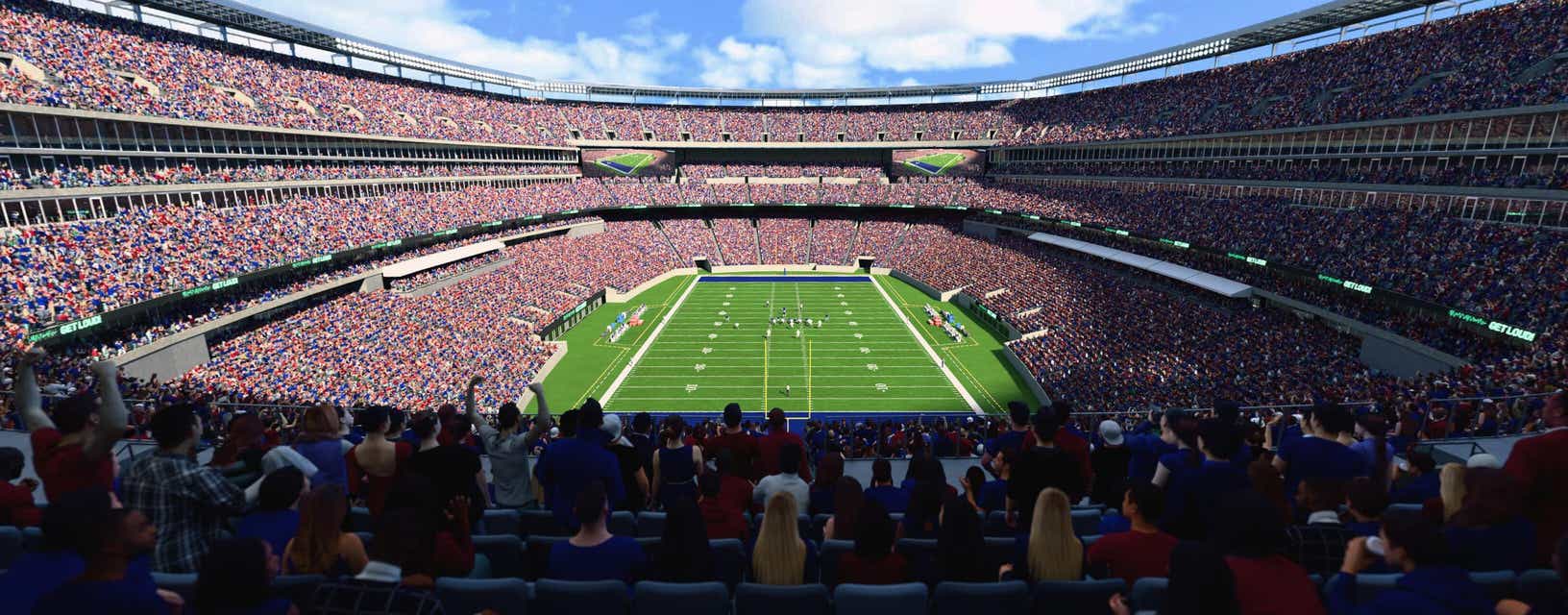 Seat view from Mezzanine Endzone