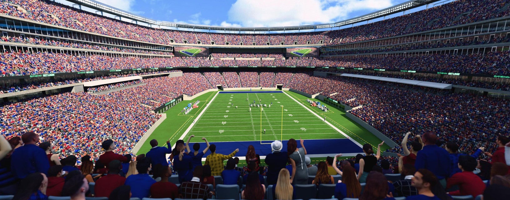 Seat view from Mezzanine Endzone