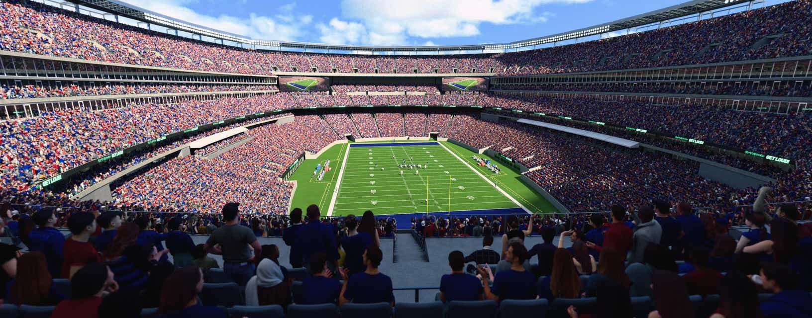 Seat view from Mezzanine Endzone