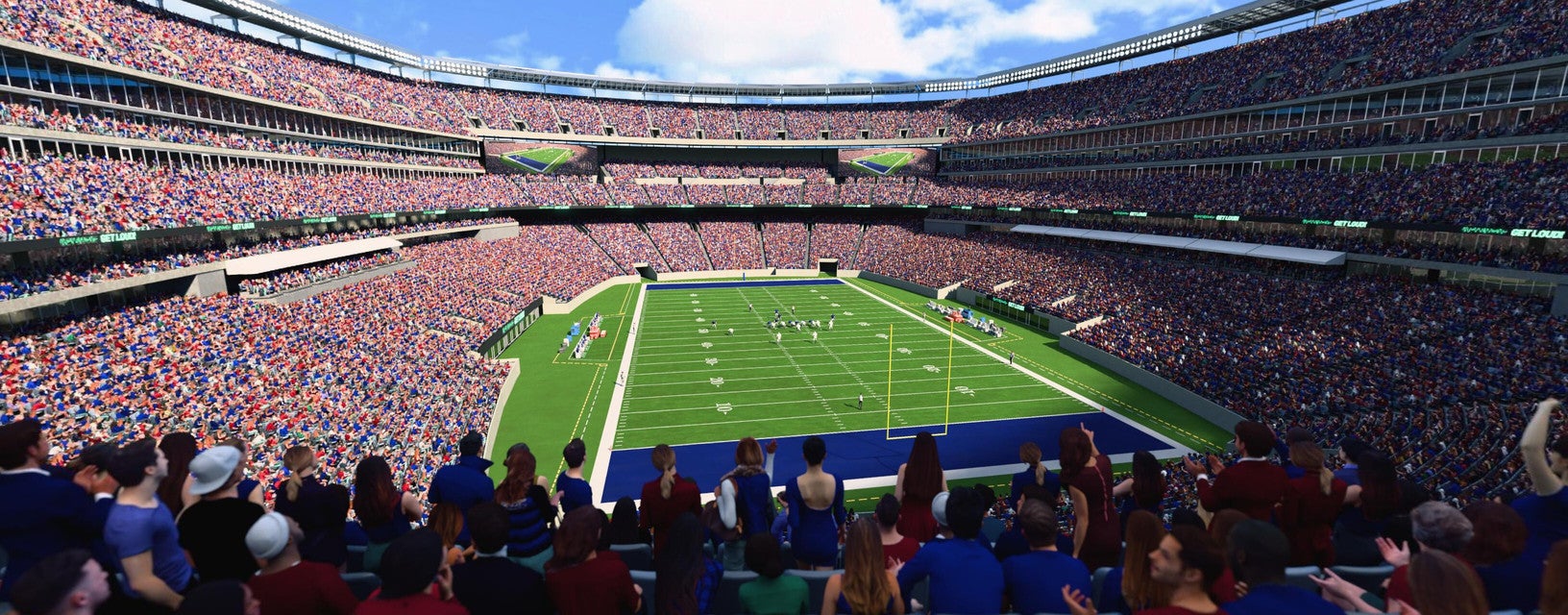 Seat view from Mezzanine Endzone