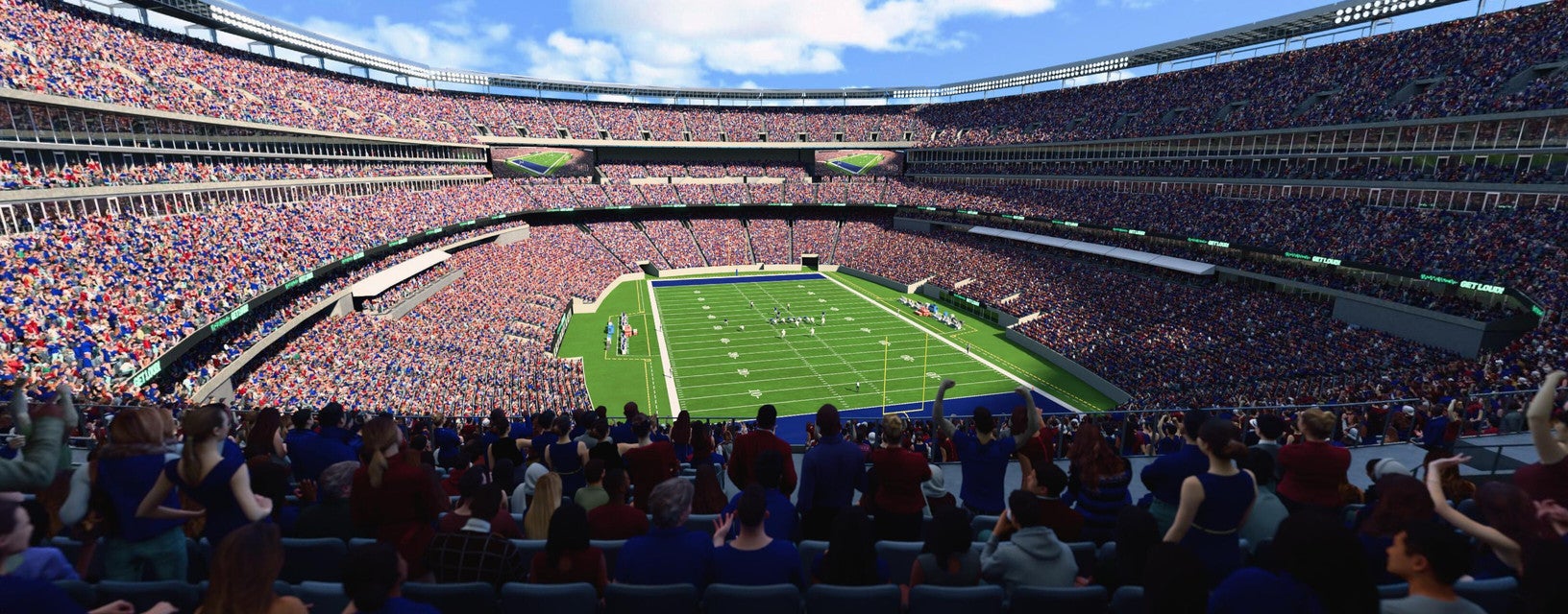 Seat view from Mezzanine Endzone